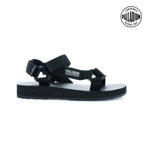 Sandales Palladium Outdoorsy Urbanity Femme Noir | FR PUJ189I